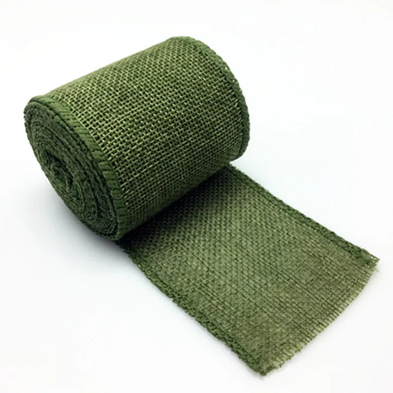 Skanto | 3M Rustic Jute Ribbon – 60mm Wide Gift Ribbon for DIY, Christmas & Weddings