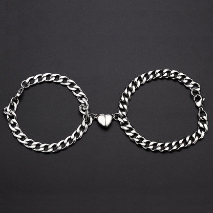 BowLift | Heart-Shaped Magnet Couples Bracelet