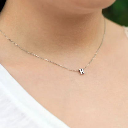 Skanto | Dainty Minimal Letter Initial Necklace