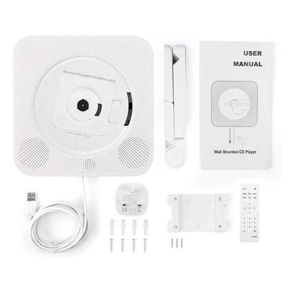 Skanto | Portable CD Player | Bluetooth, USB and FM Radio | White