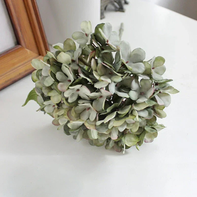 Silk hydrangea as home decoration