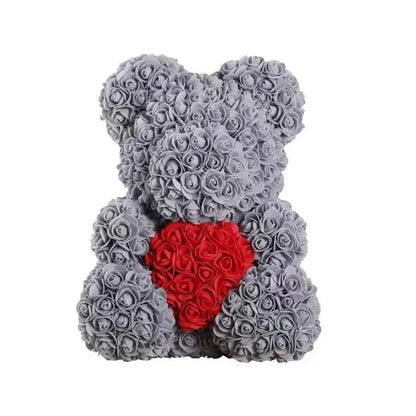 BowLift | Rose Teddy Bear with Handmade Foam Roses – 40cm