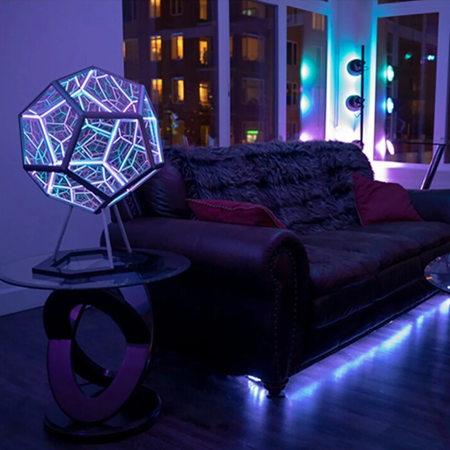 Skanto Infinite Dodecahedron Color Art Light USB Charging Decorative Lamp Home Desktop Decoration Aesthetic Room Decor