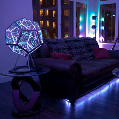 Skanto Infinite Dodecahedron Color Art Light USB Charging Decorative Lamp Home Desktop Decoration Aesthetic Room Decor