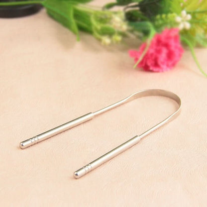 Skanto | Stainless Steel Tongue Scraper for Fresh Breath and Oral Hygiene