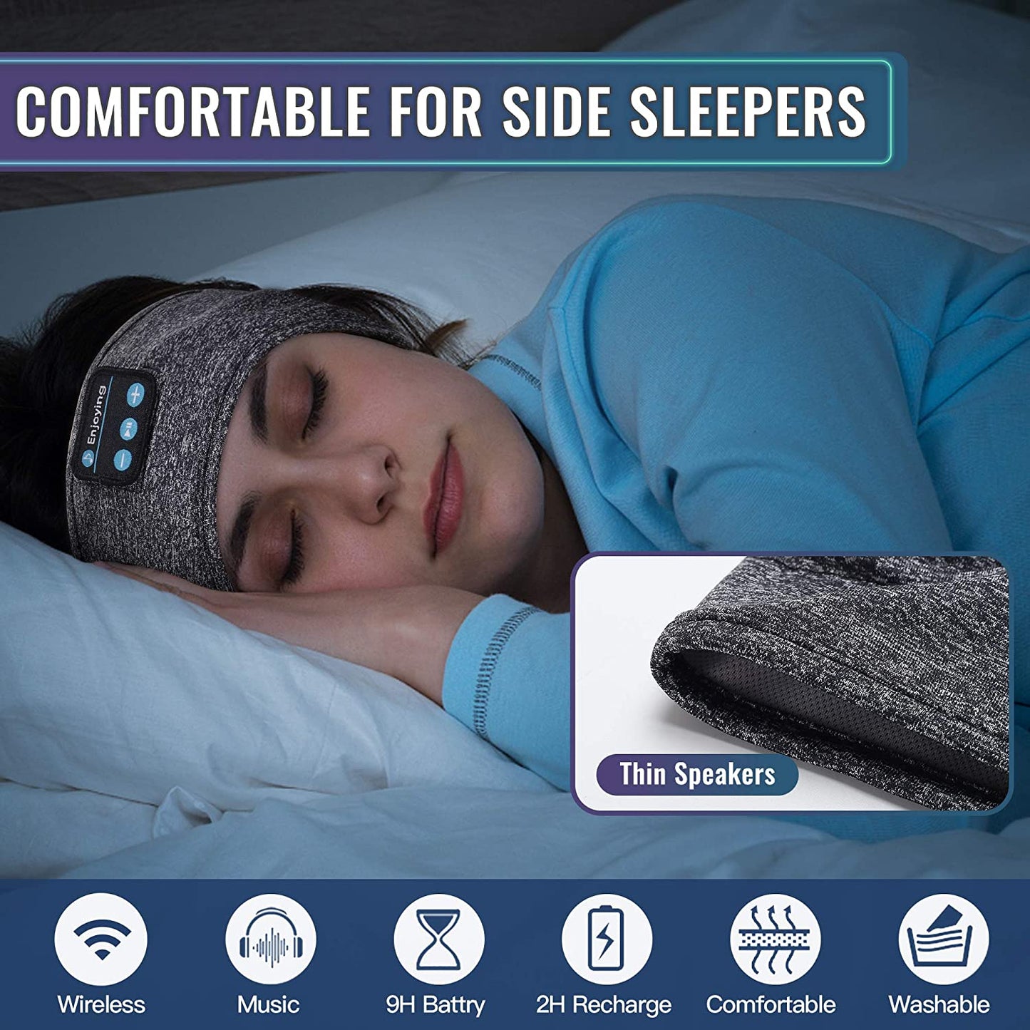 Sandsberg Sleep Headband: Thin and wireless