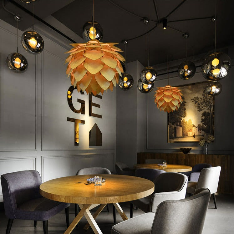Skanto | Handmade Pinecone Wood Pendant Lamp
