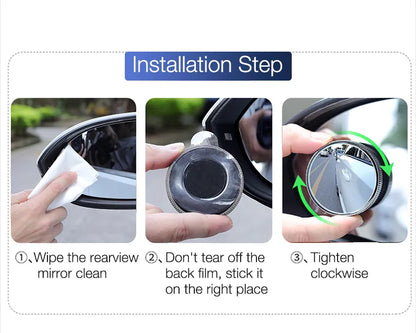 Skanto | Car 360 Degree Wide Angle Blind Spot Mirror