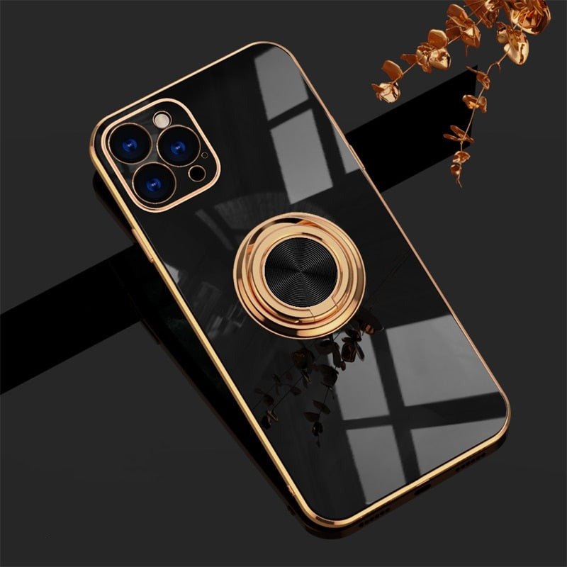 Skanto iPhone Case with Metal Stand Ring