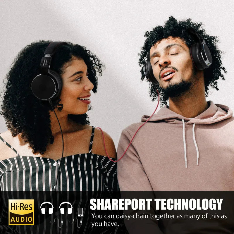 Oneodio Wired Studio Pro 50 & Pro 30 DJ Headphones with Mic - TWS Noise Cancelling HiFi Stereo Dynamic Headset