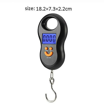 BowLift | Wiegonix Digital Hanging Scale 50kg | Precise & Compact | LCD Display with Backlight | Travel & Fishing Scale