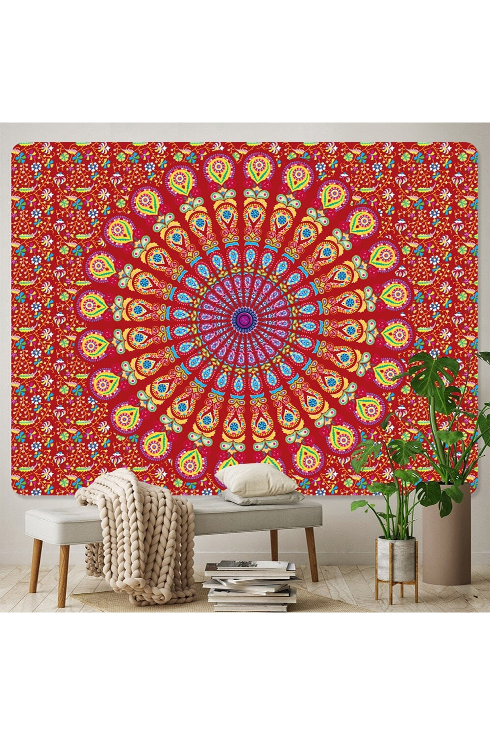 Trippy Mandala Wall Tapestry | Bowlift