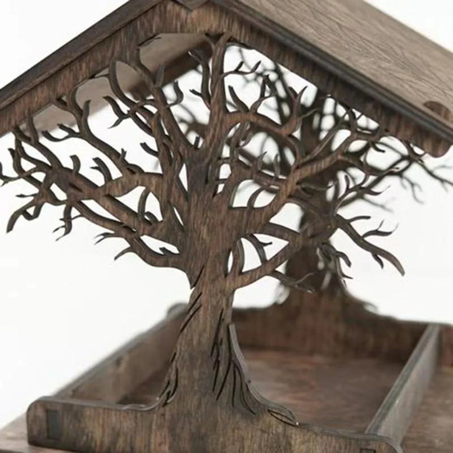 BowLift | Rustic Treehouse Wooden Bird Feeder