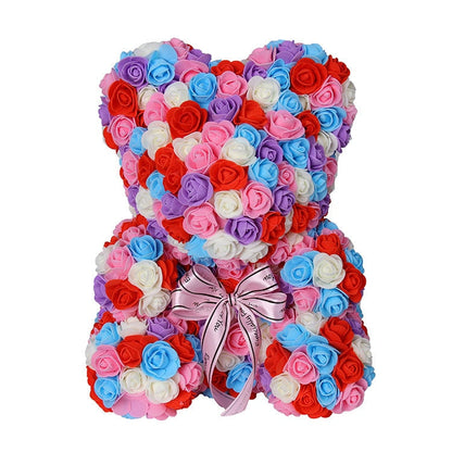 BowLift | Artificial Rose Flowers Teddy Bear