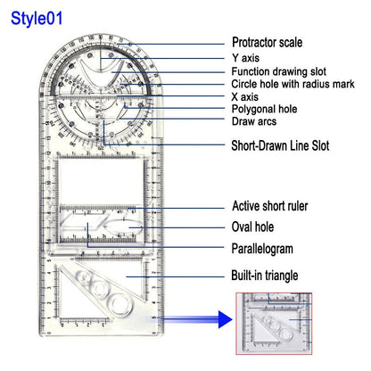 Skanto | Geometric Art Design Architect Ruler