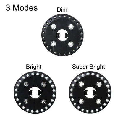 BowLift | LightClip Umbrella Light | Wireless & 3 Brightness Levels | For Garden & Camping