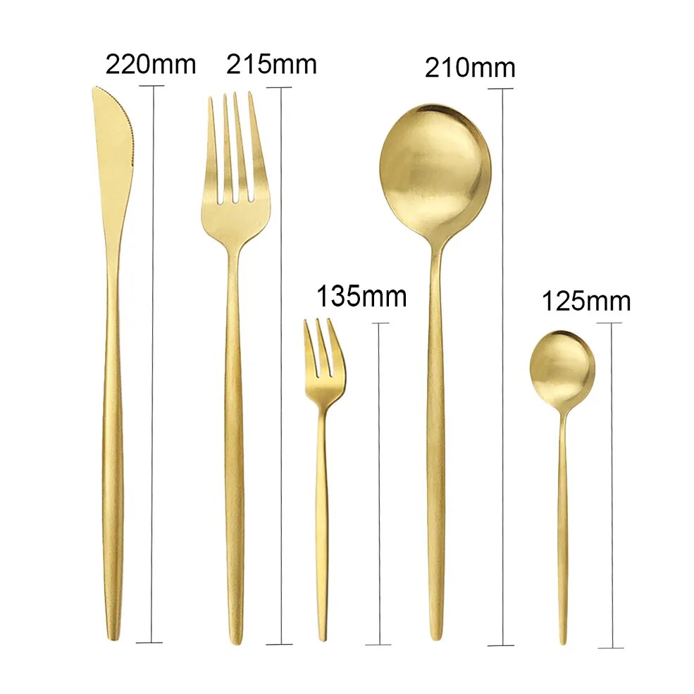 Skanto | High-Quality Stainless Steel Cutlery Set for 6 People - Elegant Cutlery Collection