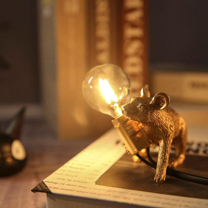 Table lamp with mouse motif