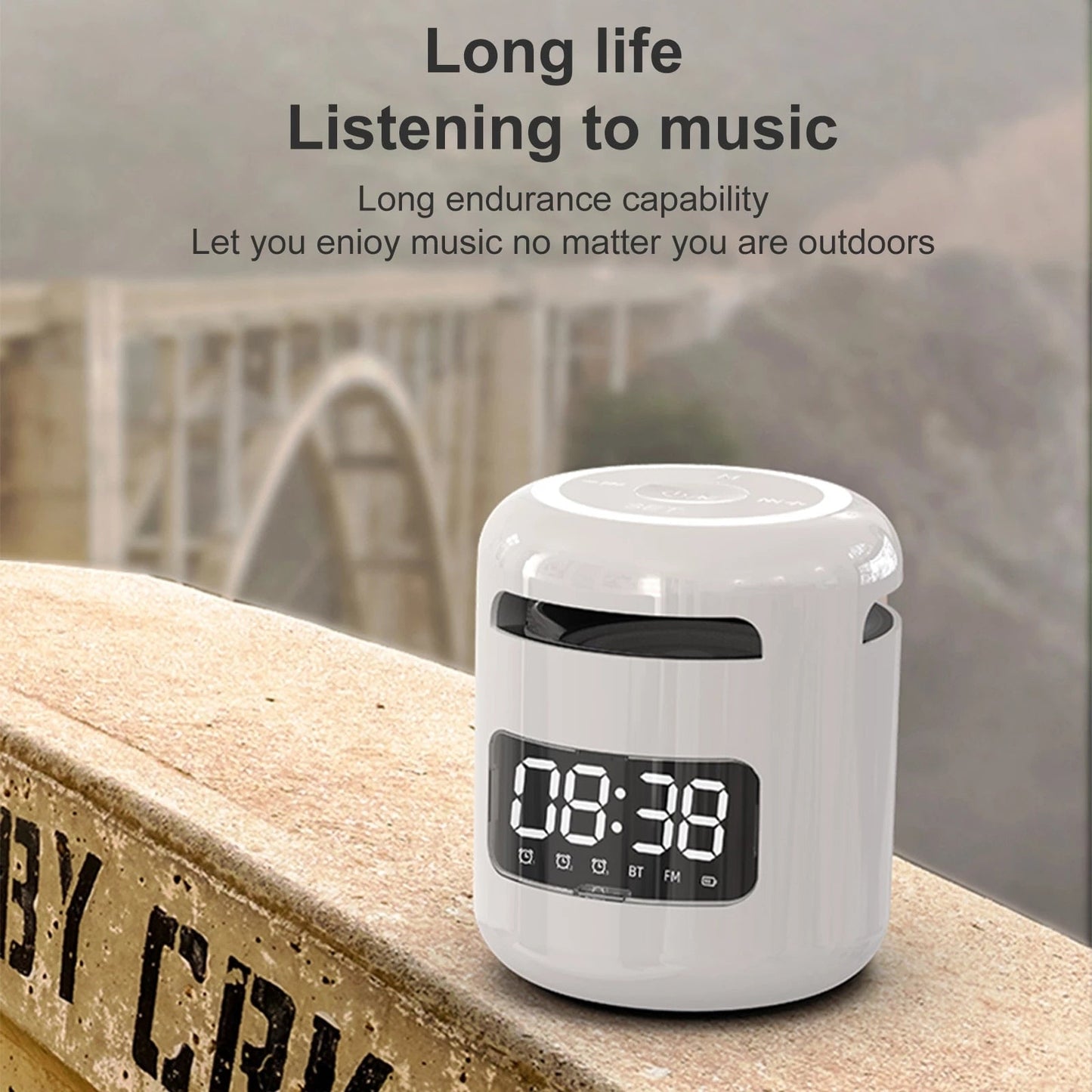 Skanto | Bluetooth Speaker with FM Radio Alarm Clock