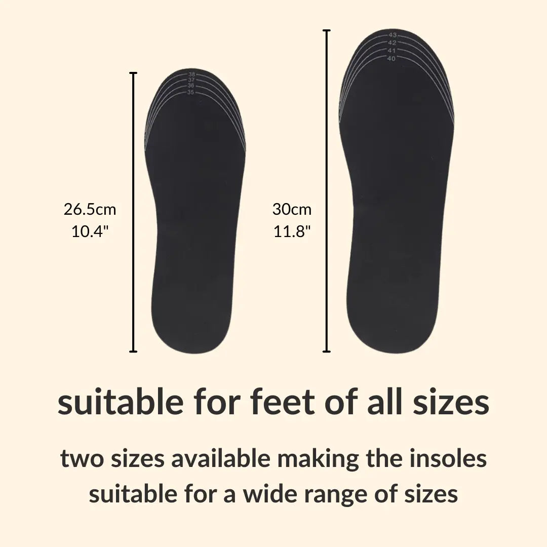 Premium heated insoles for cozy winter comfort
