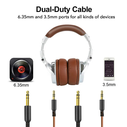 Oneodio Wired Studio Pro 50 & Pro 30 DJ Headphones with Mic - TWS Noise Cancelling HiFi Stereo Dynamic Headset