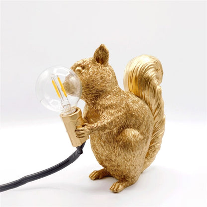 Skanto | SquirrelBright Nordic Oak Lamp | Designer Decor | LED Mood Light | Perfect for the Home