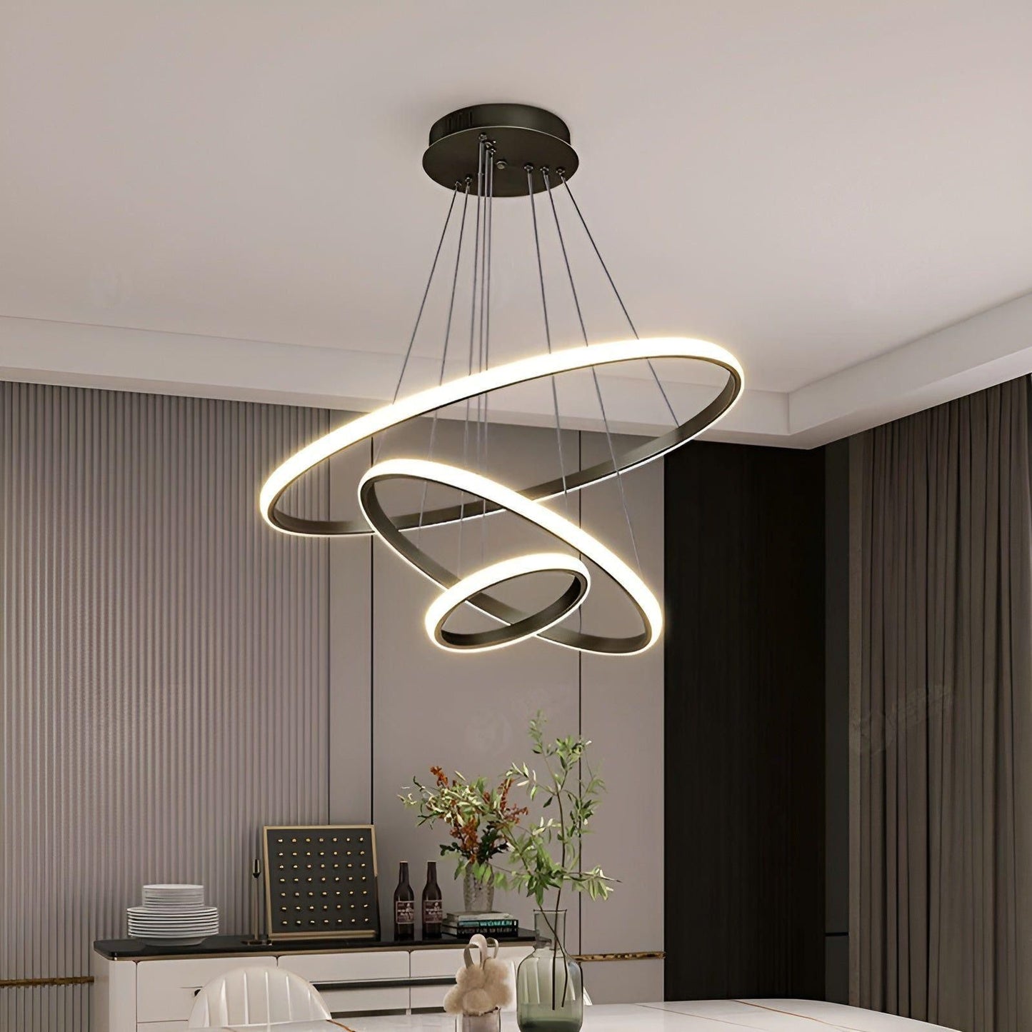 LED pendant light with ball design – Modern and Elegant | Ideal for living room or dining room | Bowlift