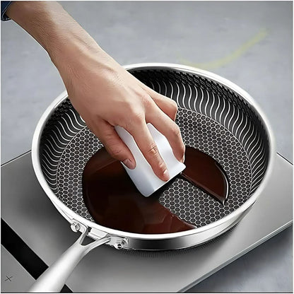 BowLift | Stainless Steel Pan with Non-Stick & Hexa-Design