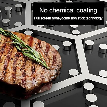 BowLift | Stainless Steel Pan with Non-Stick & Hexa-Design