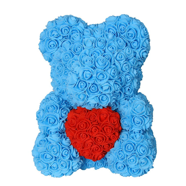 BowLift | Artificial Rose Flowers Teddy Bear