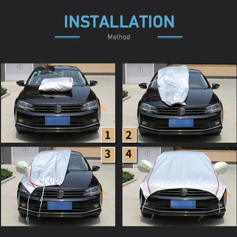 BowLift | AutoVioro Waterproof Car Cover | UV & Heat Protection | Windproof & Theft-Resistant | Nano-Oxford Fabric