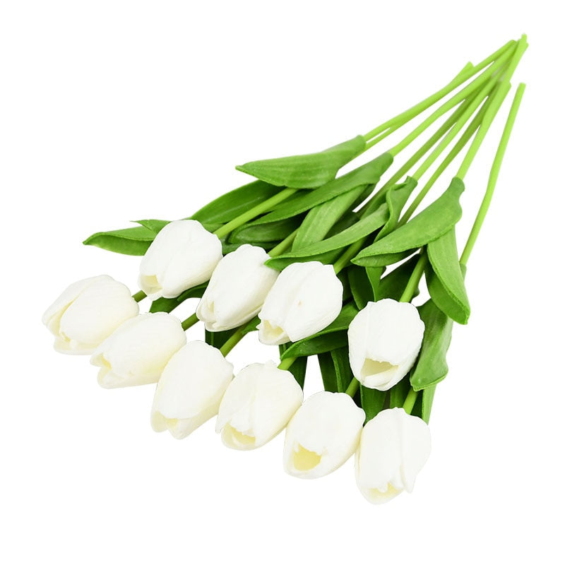 Skanto | Artificial Tulip Bouquet, Decoration (10 Pieces)