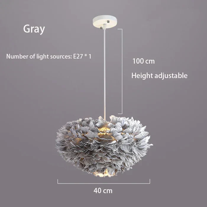 Cloud Like Realistic Feather Chandelier | Karnz