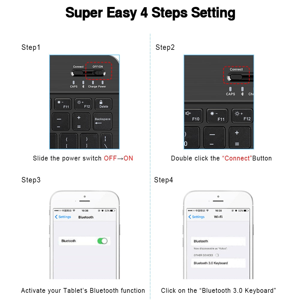Skanto | Eclipse Portable Bluetooth Keyboard Mouse Set