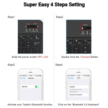 Skanto | Eclipse Portable Bluetooth Keyboard Mouse Set
