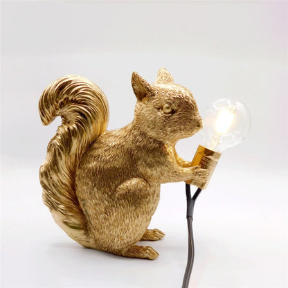 Skanto | SquirrelBright Nordic Oak Lamp | Designer Decor | LED Mood Light | Perfect for the Home