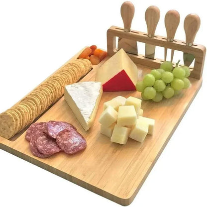 Skanto | CheeseLux – Premium Bamboo Cheese Board Set