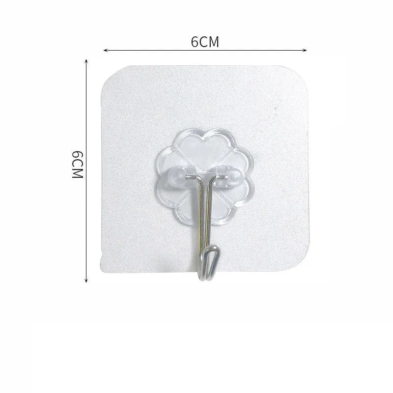 Skanto | Clear Adhesive Wall Hook for Pictures - Screw Hook with Wall Screw Adhesive Tape - Door and Wall Hook