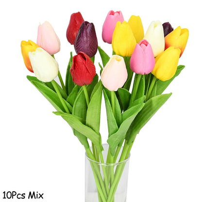 Skanto | Artificial Tulip Bouquet, Decoration (10 Pieces)