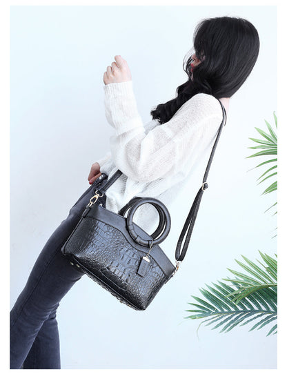 Sandsberg Leather Crocodile Bag – with handmade details