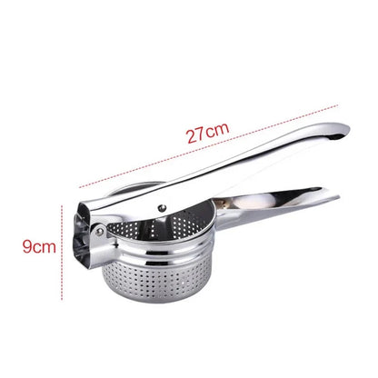 Potato Masher Ricer Kitchen Utensil Stainless Steel Pressure Mud Puree Vegetable Fruit Press Maker Garlic Press