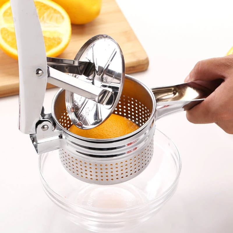 Potato Masher Ricer Kitchen Utensil Stainless Steel Pressure Mud Puree Vegetable Fruit Press Maker Garlic Press