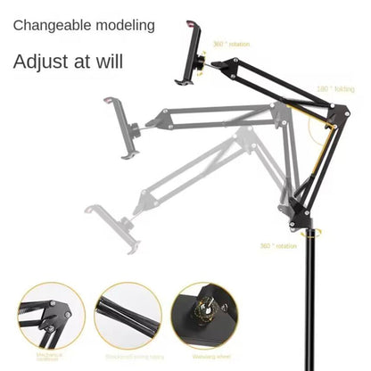 Floor stand for Tablet and Smartphone - Adjustable and stable solution | Brehn