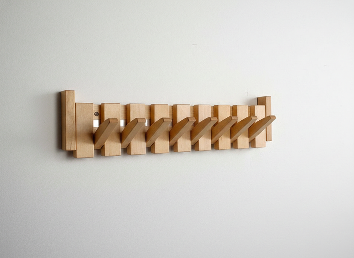 BowLift | Wooden Coat Rack For The Hall - HarmonyHook
