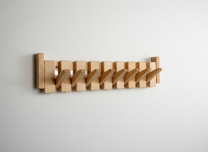 BowLift | Wooden Coat Rack For The Hall - HarmonyHook