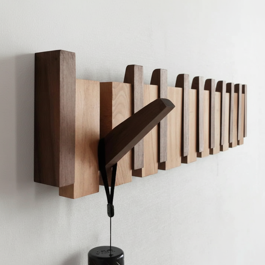 BowLift | Wooden Coat Rack For The Hall - HarmonyHook