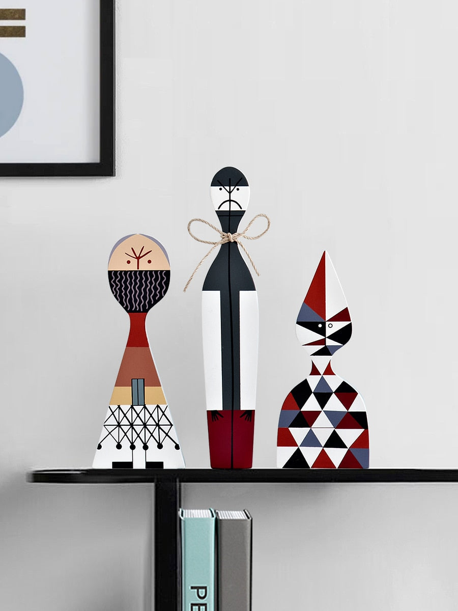 Skanto | Home Decor Living Room Kawaii Accessories Sculptures & Figurines Character Shapes Cute Wood Handmade Europe Household Articles