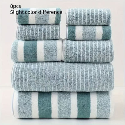 BowLift | LUXORA – 8-piece towel set made of microfiber, soft, highly absorbent & quick-drying