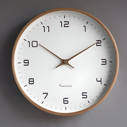 BowLift | Scandinavian Wooden Wall Clock Minimalist Design for Living Room, Office and Kitchen