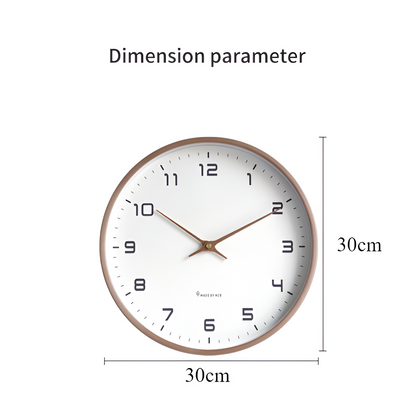 BowLift | Scandinavian Wooden Wall Clock Minimalist Design for Living Room, Office and Kitchen